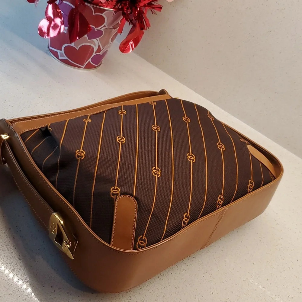 RARE GUCCI Canvas-Leather crossbody bag